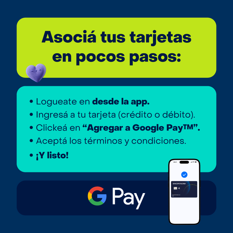 Pagá de manera rápida, segura y fácil con Google Pay. Asociá tus tarjetas de crédito y débito Visa a la Billetera de Google y empezá a pagar al toque